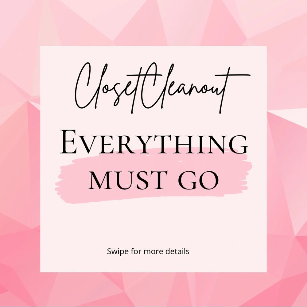 Closet clean out! No reasonable offer will be refused!